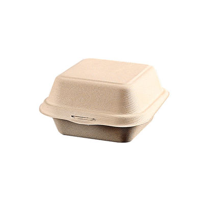 Pulp Moulding Bagasse Clamshell Box Pojemniki na żywność Biodegradowalny Micwavable