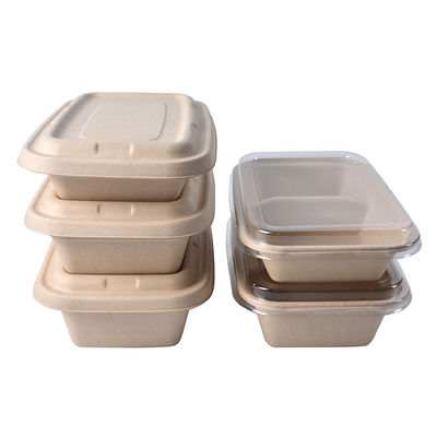 Biodegradowalne pudełka na żywność z 3 przegrodami do podgrzewania w mikrofalówce TUV