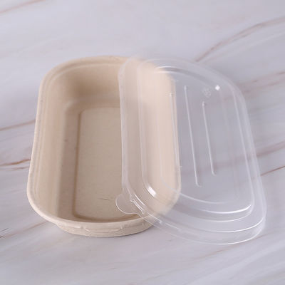 Owalne pudełko śniadaniowe Bento ze słomy pszennej do podgrzewania w kuchence mikrofalowej Przyjazne dla alergików Bezglutenowe