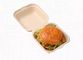 Biodegradowalne pudełko na burgery z pulpy cukrowej z połączoną pokrywką