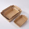 700ml Jednorazowe pudełka na wynos z brązowego papieru pakowego w kształcie kwadratu
