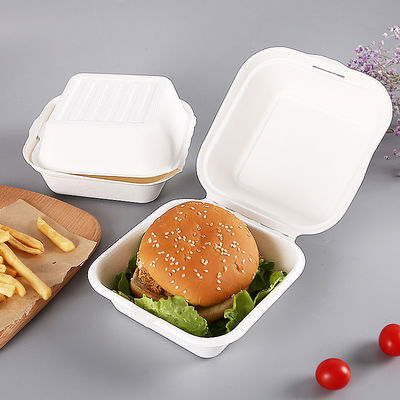 Kompostowalne Hamburgery 1200 ML Pojemniki na żywność Bagasse