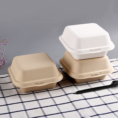 Kompostowalne Hamburgery 1200 ML Pojemniki na żywność Bagasse